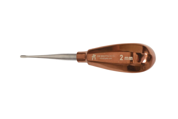 Veterinary Dental Instruments Winged Luxator Elevator 2mm - Short Handle