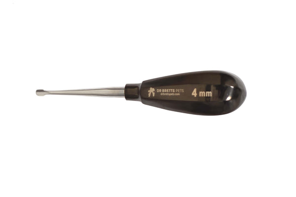 Veterinary Dental Instruments Winged Luxator Elevator 4 mm - Short Handle