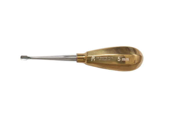Veterinary Dental Instruments Winged Luxator Elevator 5mm - Short Handle