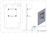 iM3 professional dental unit Tara Arm technical specifications and engineering blueprint with dimensions
