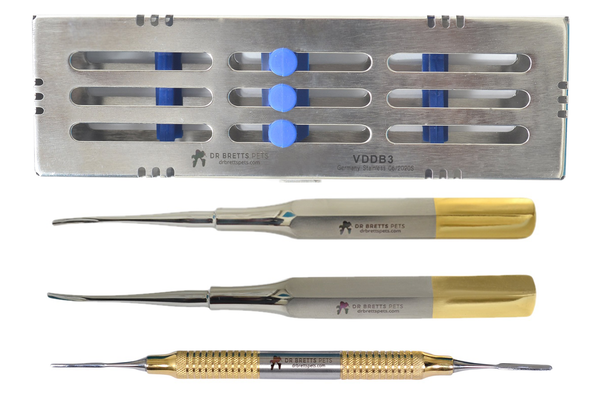 Veterinary Dental Instruments Deciduous Canine Extraction Set. - Dr Bretts Pets